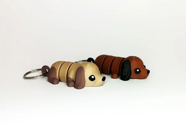 可動イヌフィギュア 3Dプリント フレキシブルアニマル