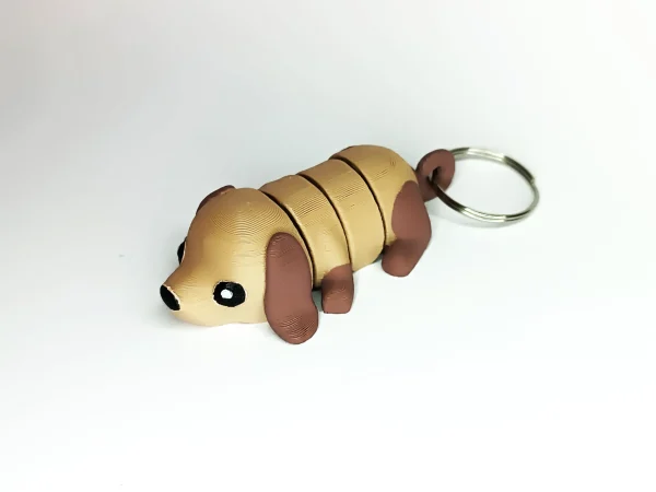 可動イヌフィギュア 3Dプリント フレキシブルアニマル