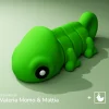 可動カメレオンフィギュア 3Dプリント フレキシブルアニマル
