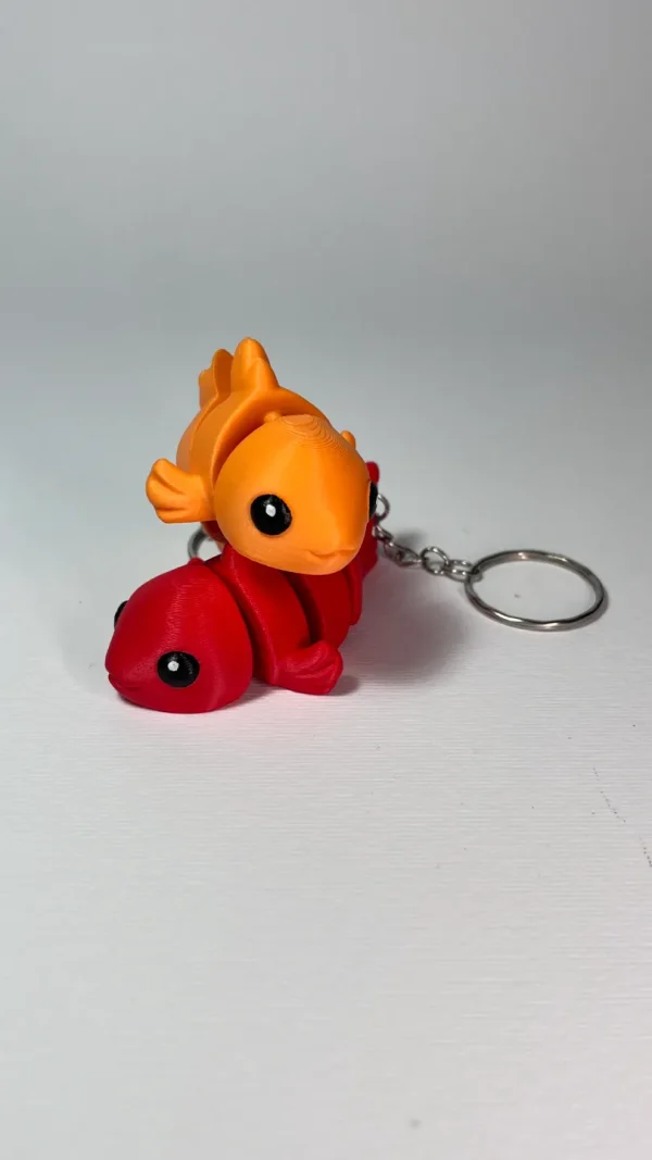 可動フィッシュフィギュア 3Dプリント フレキシブルフィッシュ