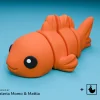 可動フィッシュフィギュア 3Dプリント フレキシブルフィッシュ