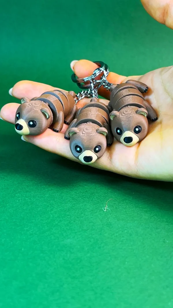 可動クマフィギュア 3Dプリント フレキシブルアニマル