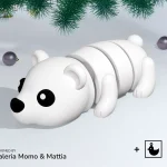 可動クマフィギュア 3Dプリント フレキシブルアニマル