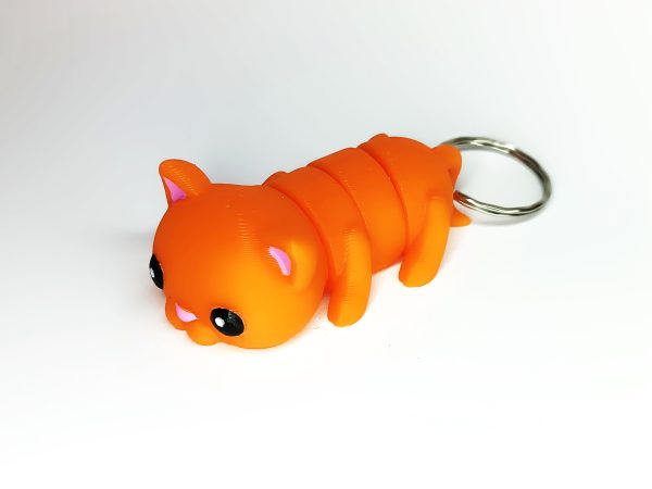 可動ネコフィギュア 3Dプリント フレキシブルアニマル